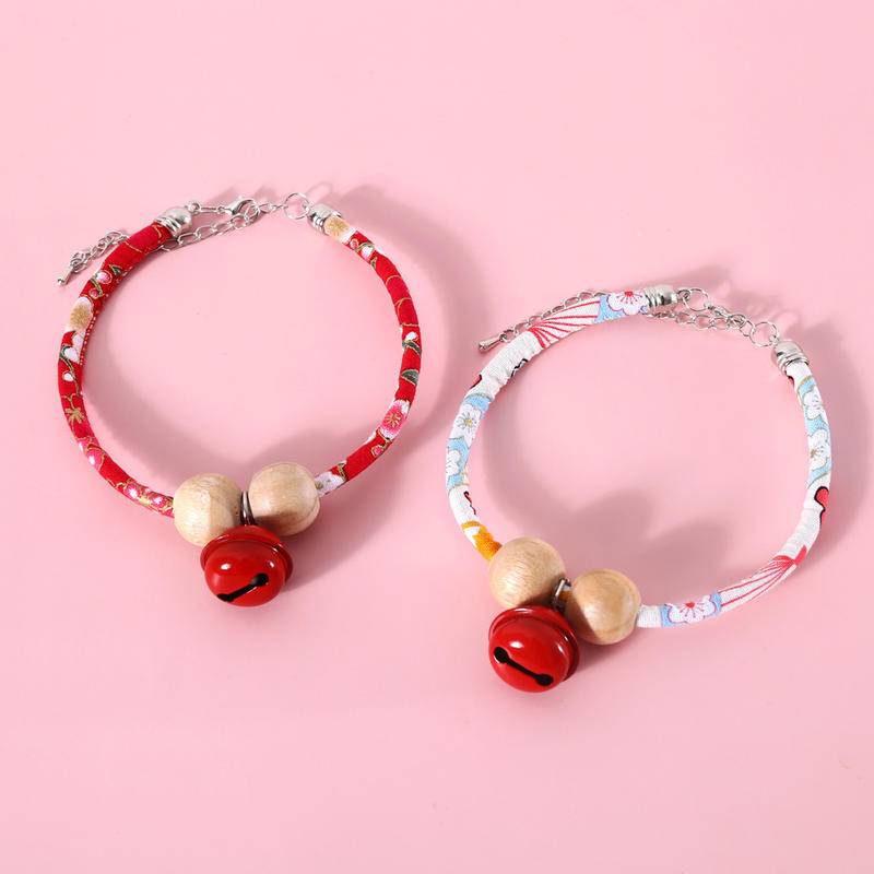 Vòng Cổ Cắm Trại Chống Bọ Chét Và Chống Gài Đi Kèm Chuông Phong Cách Dân Tộc Cho Thú Cưng