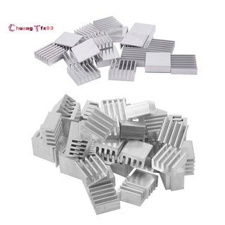 Set 20 Tản Nhiệt Nhôm Mini 20mm X 20mm X 6mm + 50 Miếng Tản Nhiệt 9x9 X 5mm