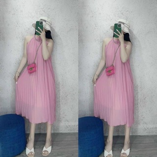 Đầm yếm phi xịn bao chất vải bầu bì bon chen được ạ
