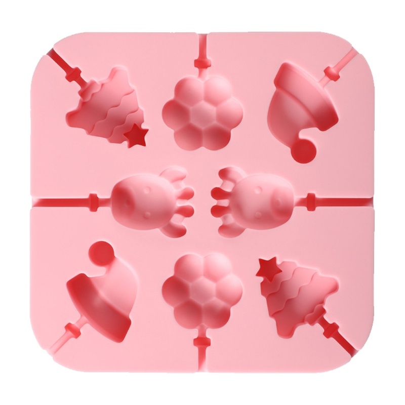 Khuôn Silicone Làm Kẹo Mút Hình Trái Cây/Động Vật Dễ Thương DIY Cho Bé 1