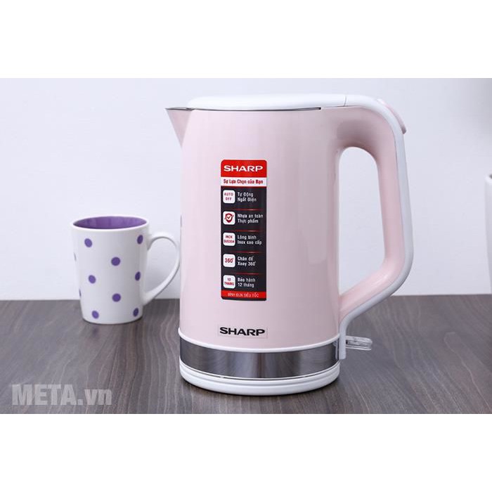 Ấm siêu tốc Sharp EKJ-18VP-PK/BG/BL 1,8 lít