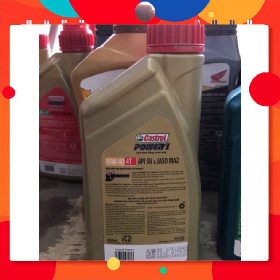 <giá tốt> Dầu nhớt xe số 800ml castrol