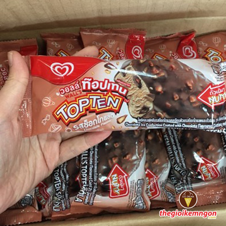 Kem socola Wall's Topten Chocolate