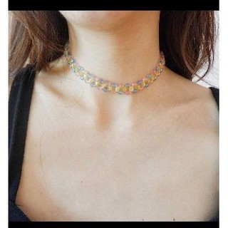 Choker hạt nhựa nhiều màu