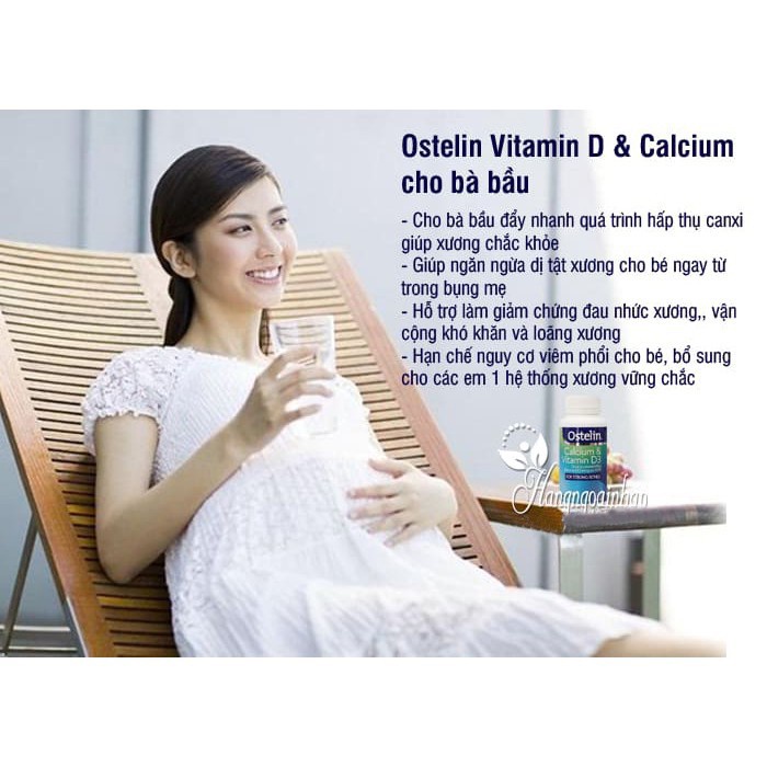 Ostelin Calcium Vitamin D 130 viên bổ sung canxi cho bà bầu