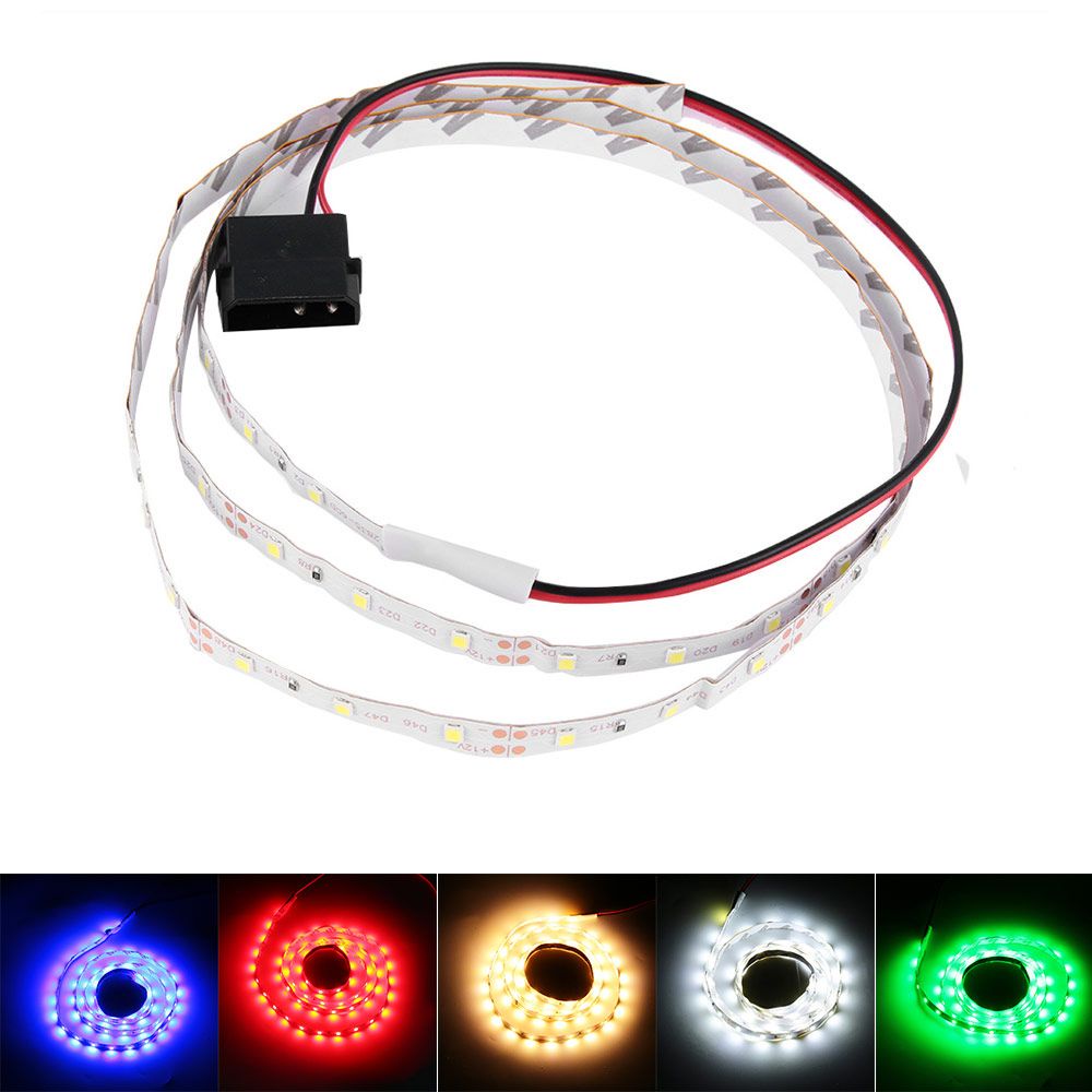 Dải đèn LED 30cm 18Led 2835 SMD PC 50cm 30Led 100cm 60Led DC 12V nhiều màu sắc