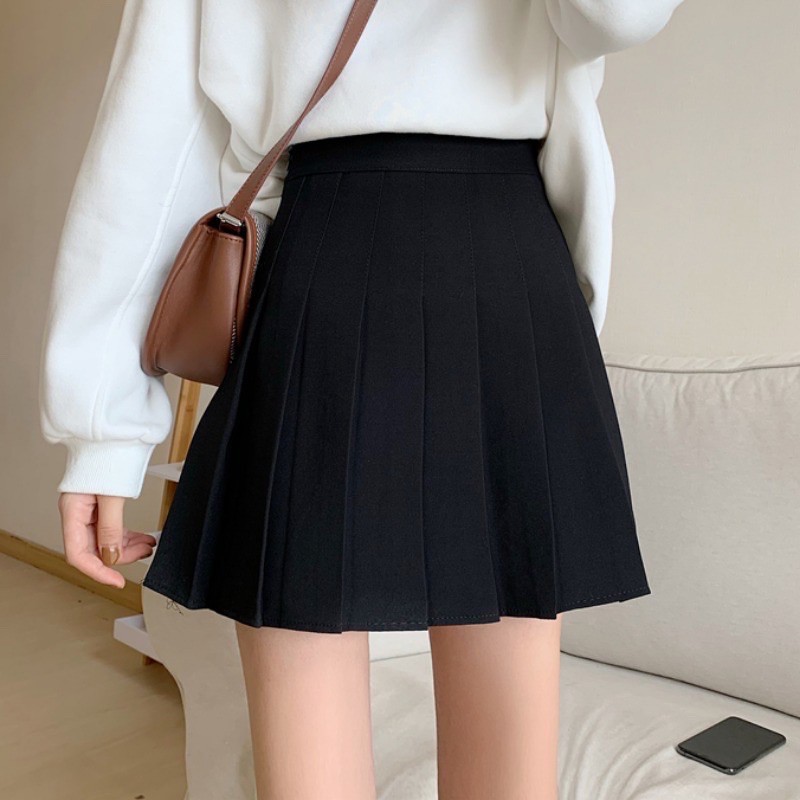 Chân váy Tennis Xếp Ly Lưng Cao Chữ A phong cách Ulzzang chất vải Vitex dày dặn, mặc siêu ấm 💖 Chân váy Xếp ly