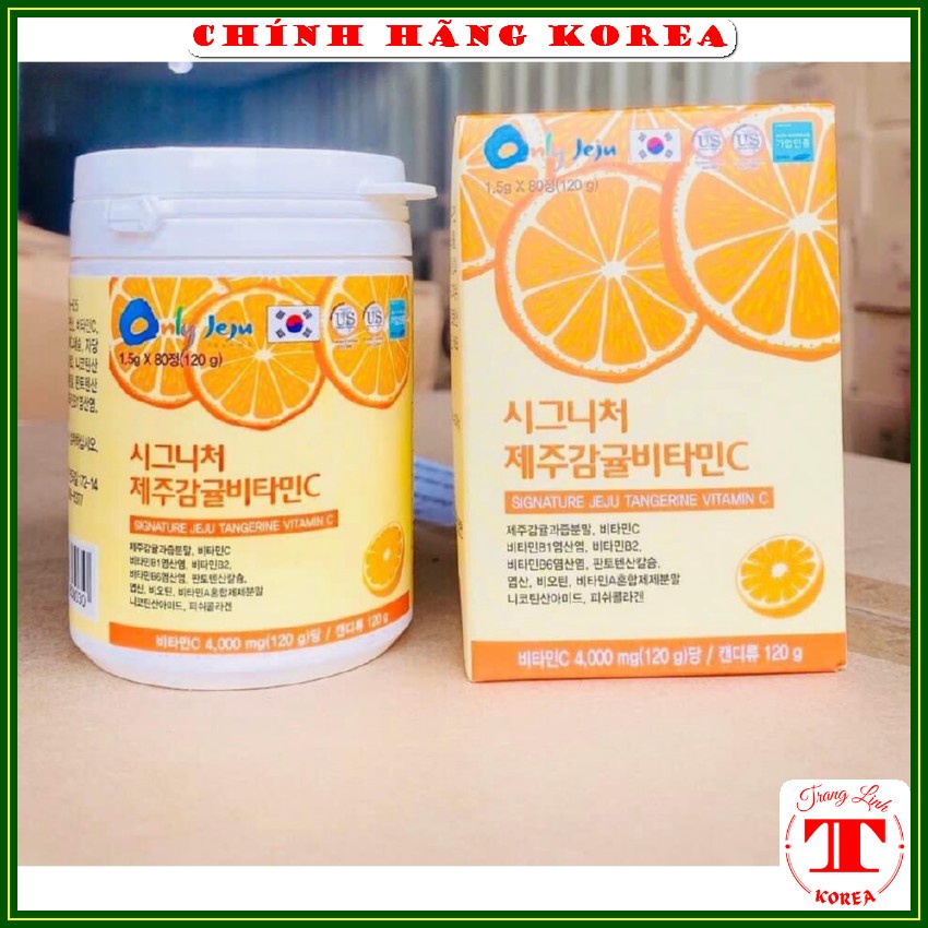 Kẹo Ngậm Vitamin C Jeju Hàn Quốc, Hộp 120g - tranglinh