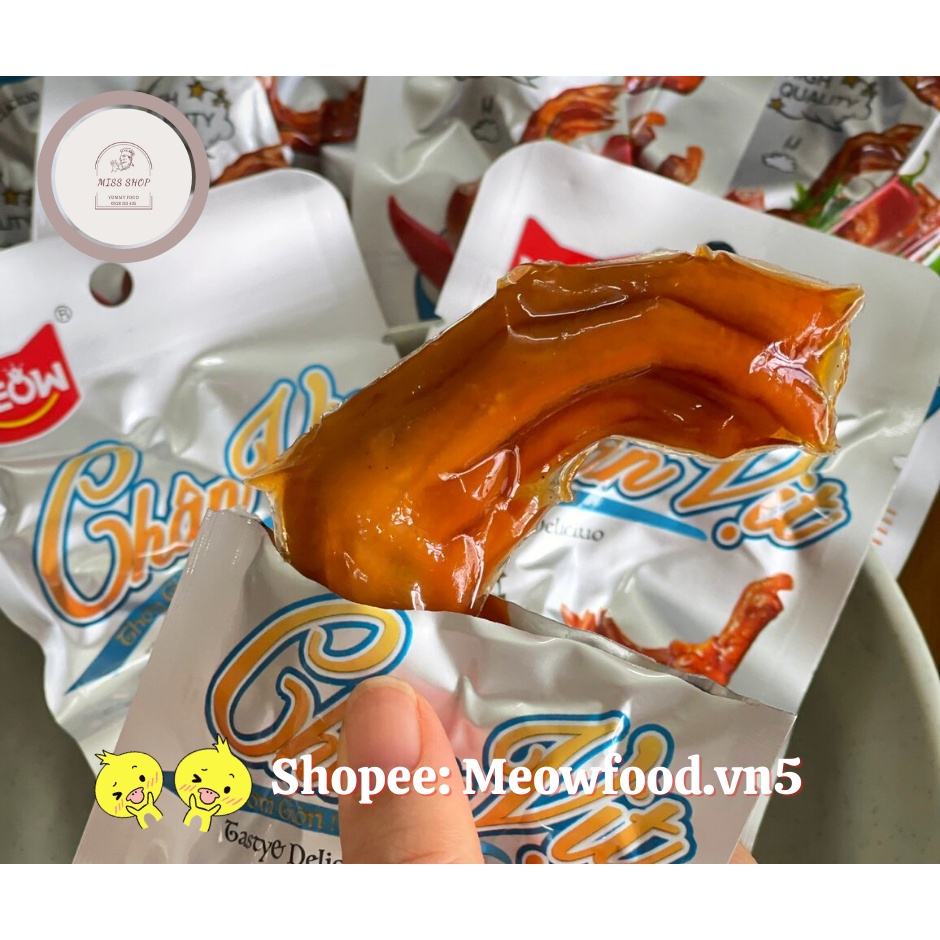 [NEW] Chân Vịt Cay Meow - Chân vịt Việt Nam Món Ăn Vặt Thơm Ngon Đậm Vị với 31.8 gram