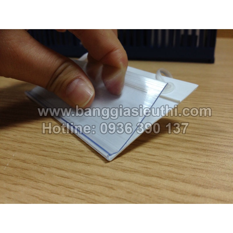 Nẹp nhựa siêu thị, kẹp tem nhựa cài giá dùng trong siêu thị, cửa hàng kt 5.5 x 10cm