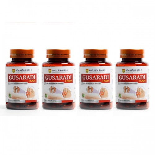 Gusaradi HVQY – Hỗ trợ giảm đau, sưng khớp do gout, giảm acid uric trong máu (60 Viên)