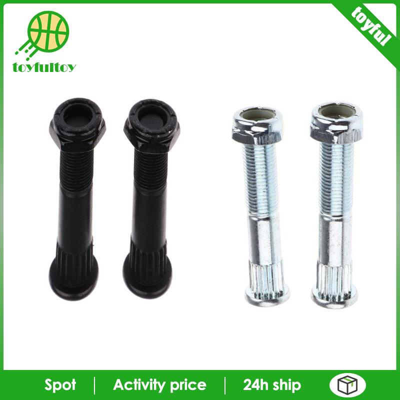 Set 2 Trục Ván Trượt Kèm 2 Đai Ốc Dài Màu Bạc Chuyên Dụng