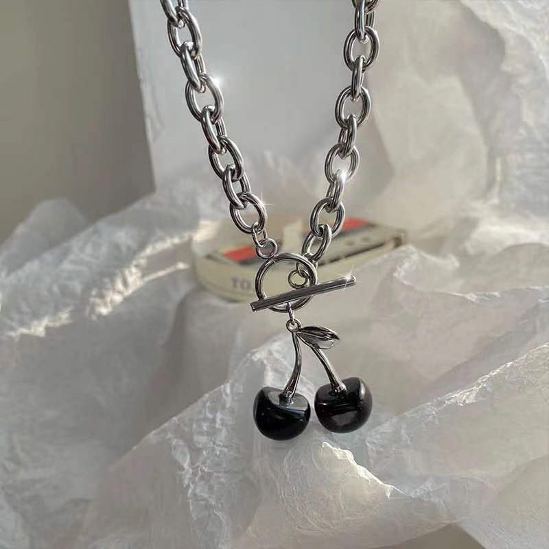 Vòng Cổ Mặt Hình Trái Cherry Xinh Xắn Dành Cho Nữ