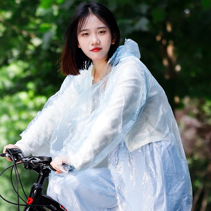 Áo mưa dùng một lần WEST BIKING chống thấm nước tiện dụng khi chạy xe đạp