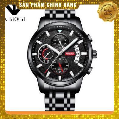 Đồng hồ nam nibosi chính hãng chạy full 6 kim hàng full box ( tặng kèm phụ kiện thâu dây và pin dự phòng)