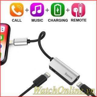 Bộ chia cổng lightning 1 thành 2 baseus l37 cho iphone 7/ iphone 8/ iphone x ...