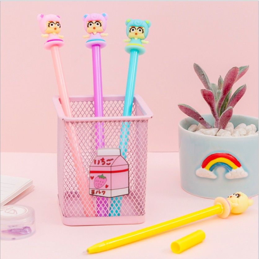 sỉ bút bi công chúa gấu đáng yêu cho bé, mực đậm rõ nét