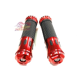 Bao tay Gù chấm bi nhôm CNC gắn xe máy màu Đỏ