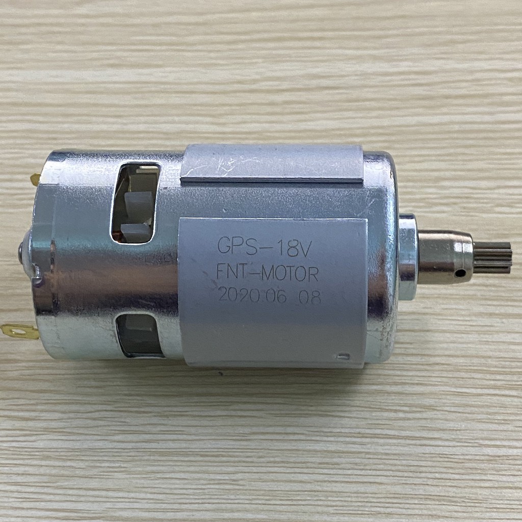 Motor 775 nhông dài 7 răng dùng cho máy vặn bulong pin - Có 18V và 21V