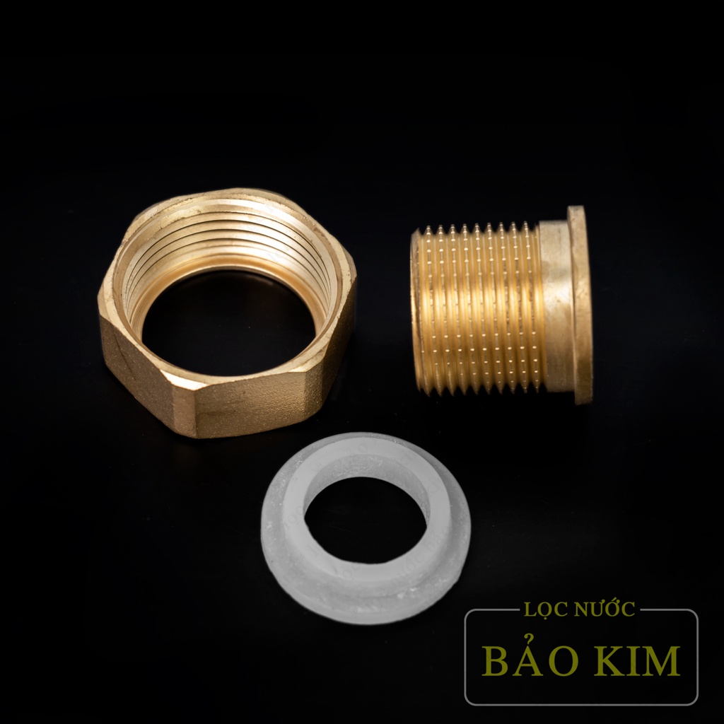 Rắc co thau, đuôi đồng hồ nước ren trong 34  ren ngoài 27