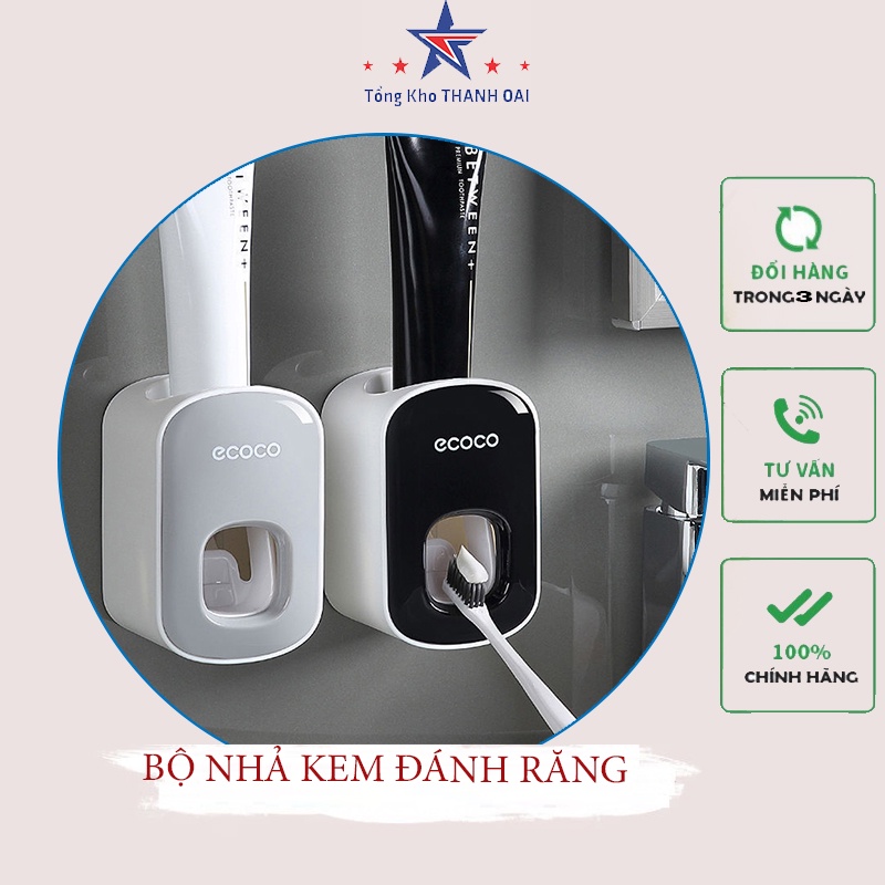 Nhả kem đánh răng ecoco dụng cụ đỡ bóp tuýp kem đánh răng tự động gắn tường tiện dụng cho gia đình