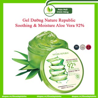 Gel dưỡng đa năng soothing & moisture aloe vera 92% gel nature republic 300ml