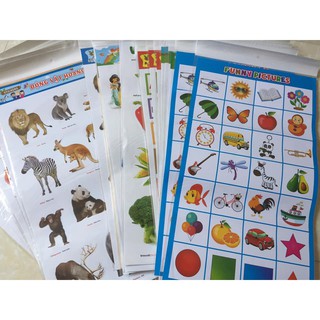 Hình dán con vật, xe , chữ cho bé 1 tuổi trở lên