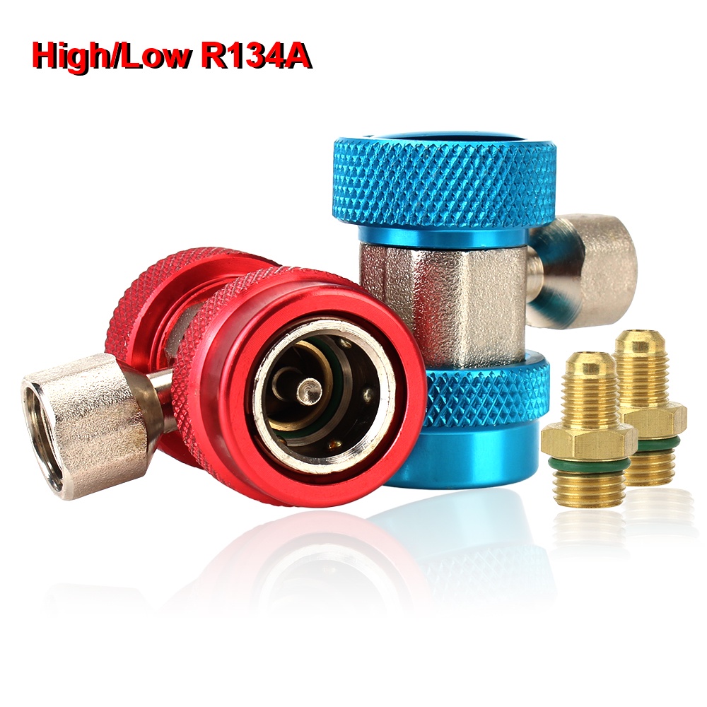 Set 2 Đầu Chuyển Đổi R134A Cho Máy Điều Hòa Xe Hơi