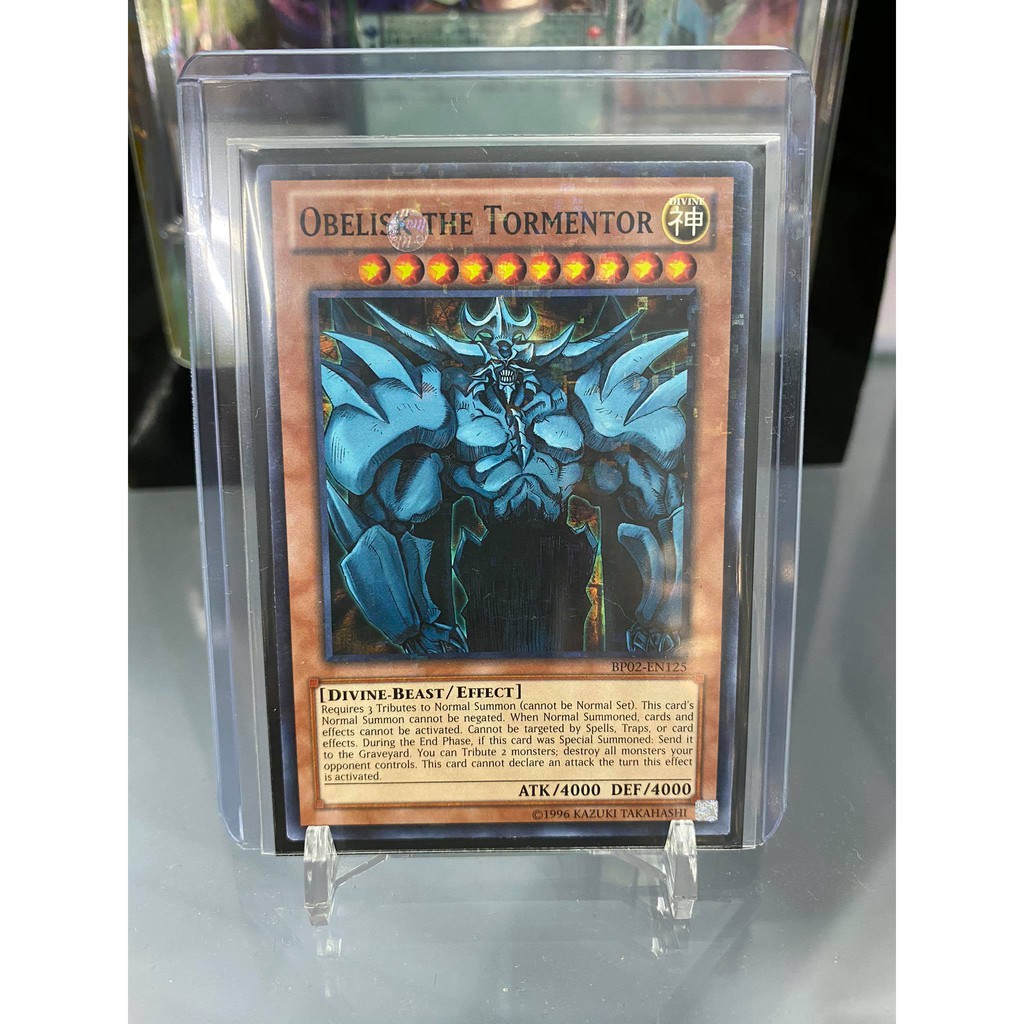 [ Dưa Hấu Yugioh ] Lá bài thẻ bài Obelisk the Tormentor - Mosaic Rare - Tặng bọc bài nhựa bảo quản