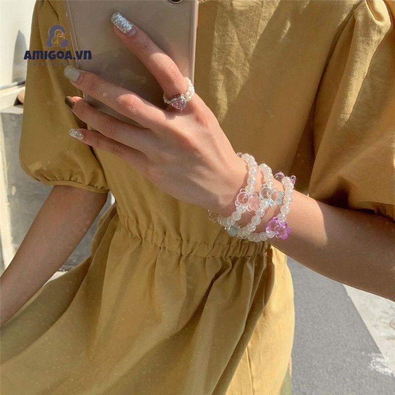 ✨✨Dây buộc tóc trang trí họa tiết gấu đáng yêu nữ tính