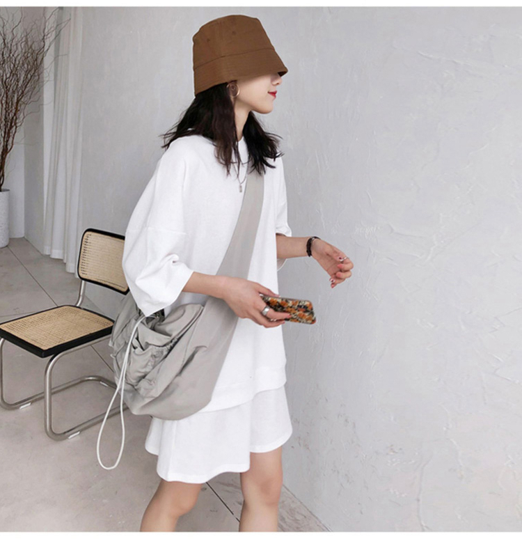 Set trang phục SUXI áo thun tay ngắn và quần đùi phong cách trẻ trung thời trang dành cho nữ