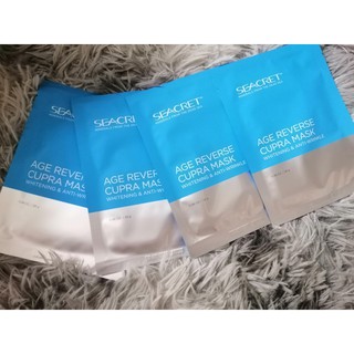 Mặt nạ dưỡng trắng da, chống nhăn Seacret - Age reverse cupra mask whitening & Anti - wrinkle