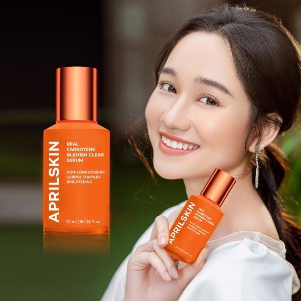 Combo Toner Và Serum Cà Rốt Sáng Da,Giảm Mụn Aprilskin Real Carrotene (Toner Vita Pad + Serum) _ Aprilskin Chính Hãng