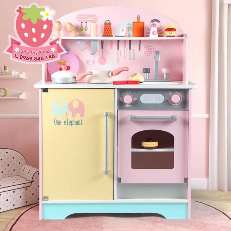 (Hàng có sẵn) Đồ Chơi Gỗ - Nhà Bếp Kiểu Nhật Japanese Kitchen F cao cấp