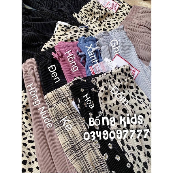 Quần Tăm Bé Gái Ống Côn