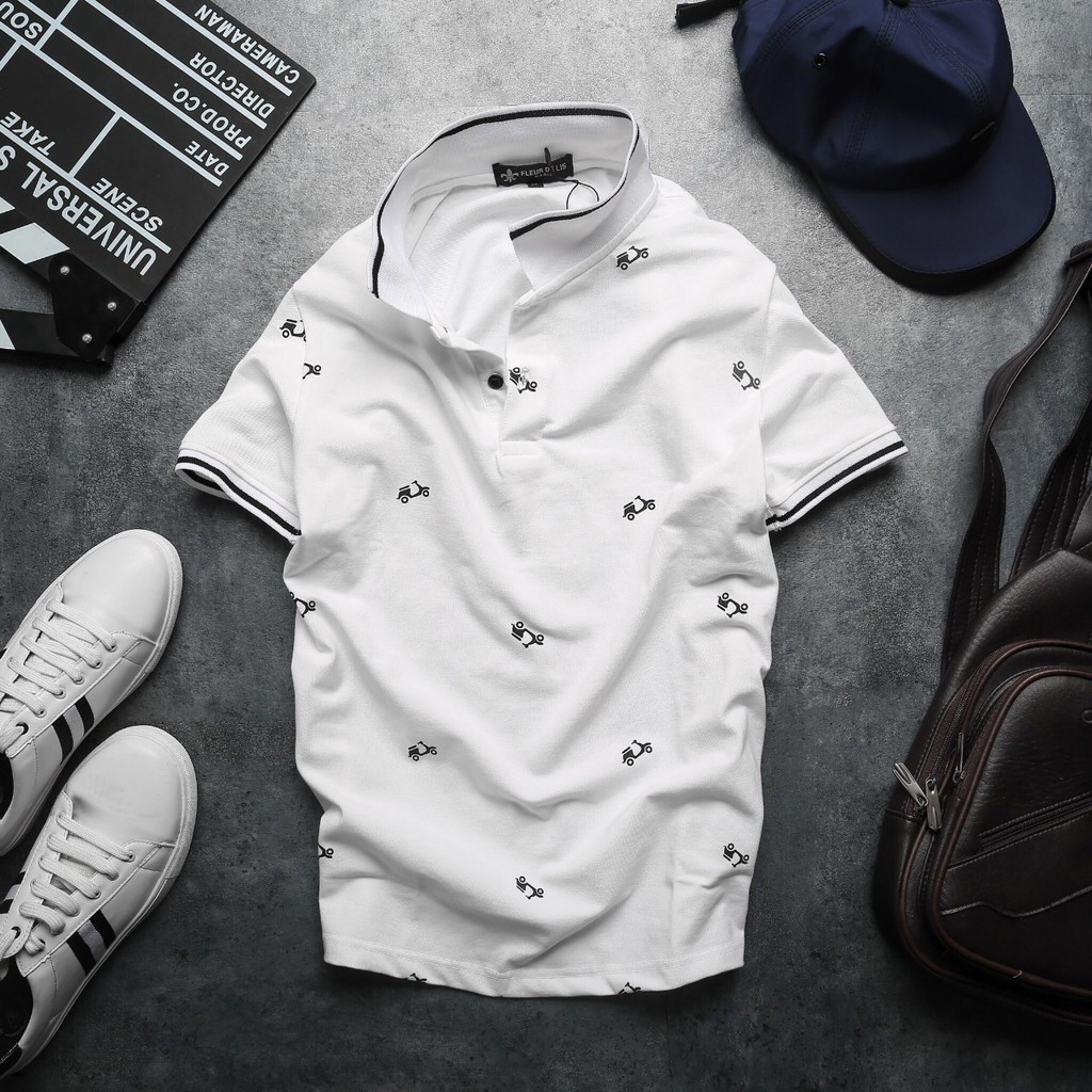 Áo Thun Cá Sấu Nam Họa Tiết Xe - XH042 | BigBuy360 - bigbuy360.vn