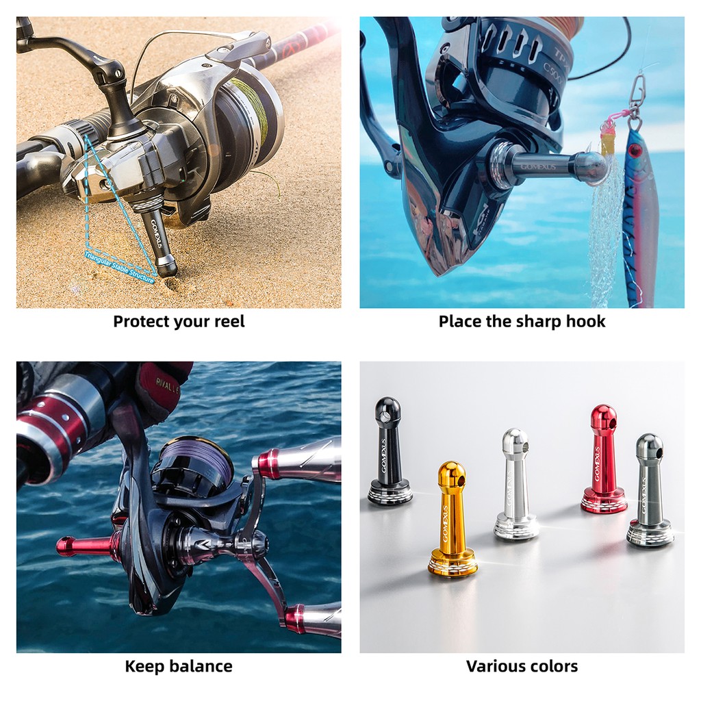 Thanh đỡ kim loại Gomexus hỗ trợ cho trục thu nới dây câu cá Shimano Daiwa Ryobi 42mm R1