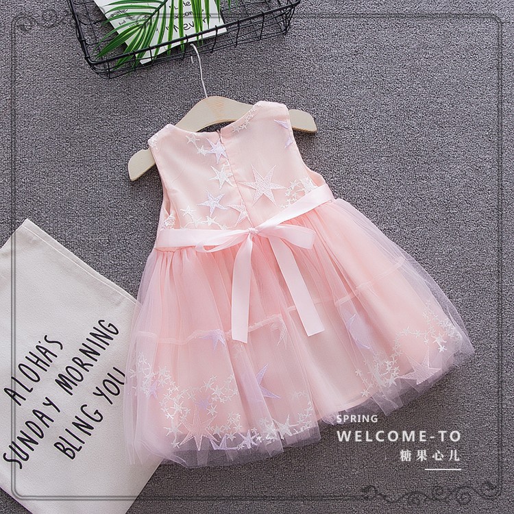 Váy công chúa bé gái size 8-16kg đính bông