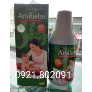 ( chai 250ml) amibebe nước tắm trẻ em hết rôm sảy