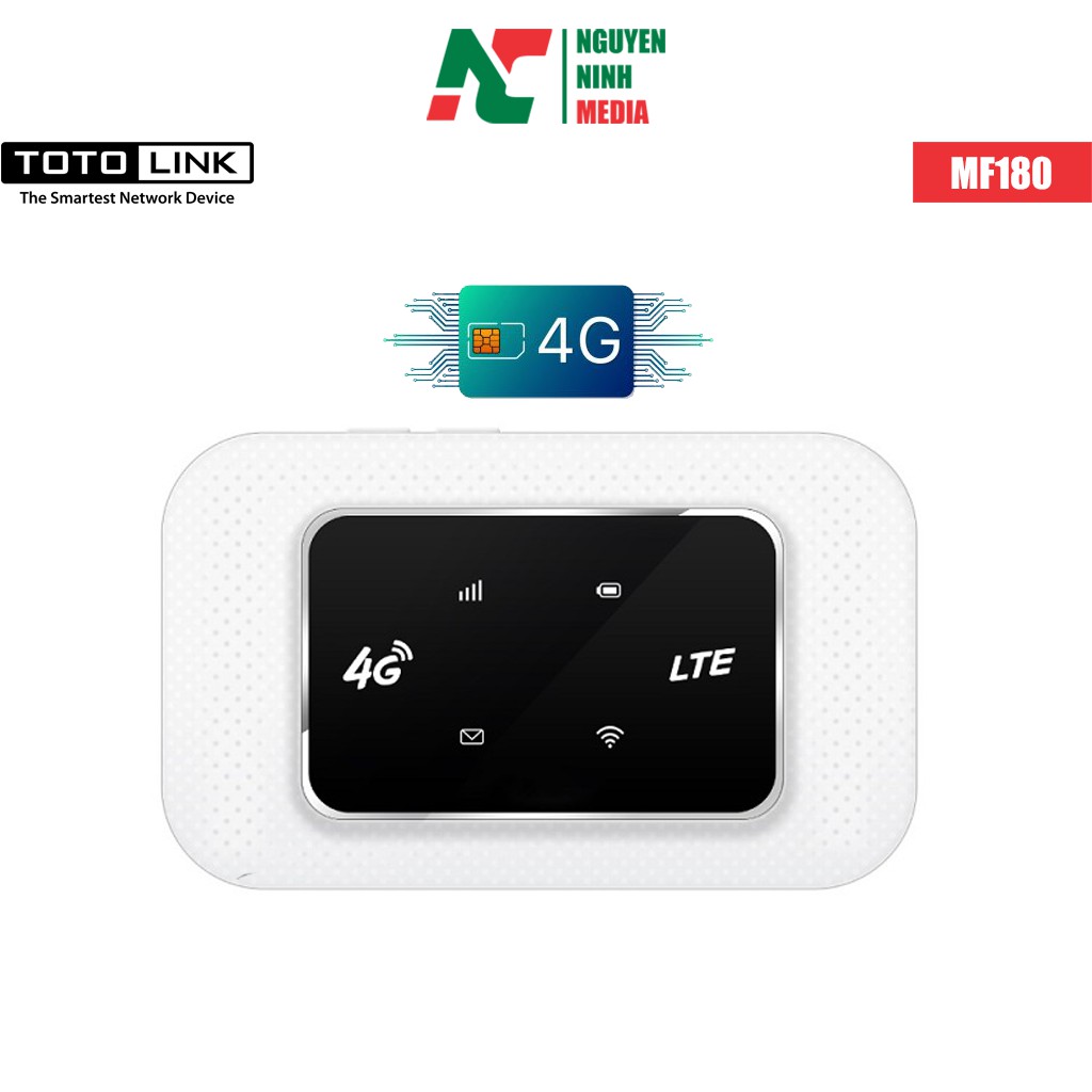 Bộ Phát Wi-Fi di động 4G TOTOLINK MF180 - Hàng Chính Hãng