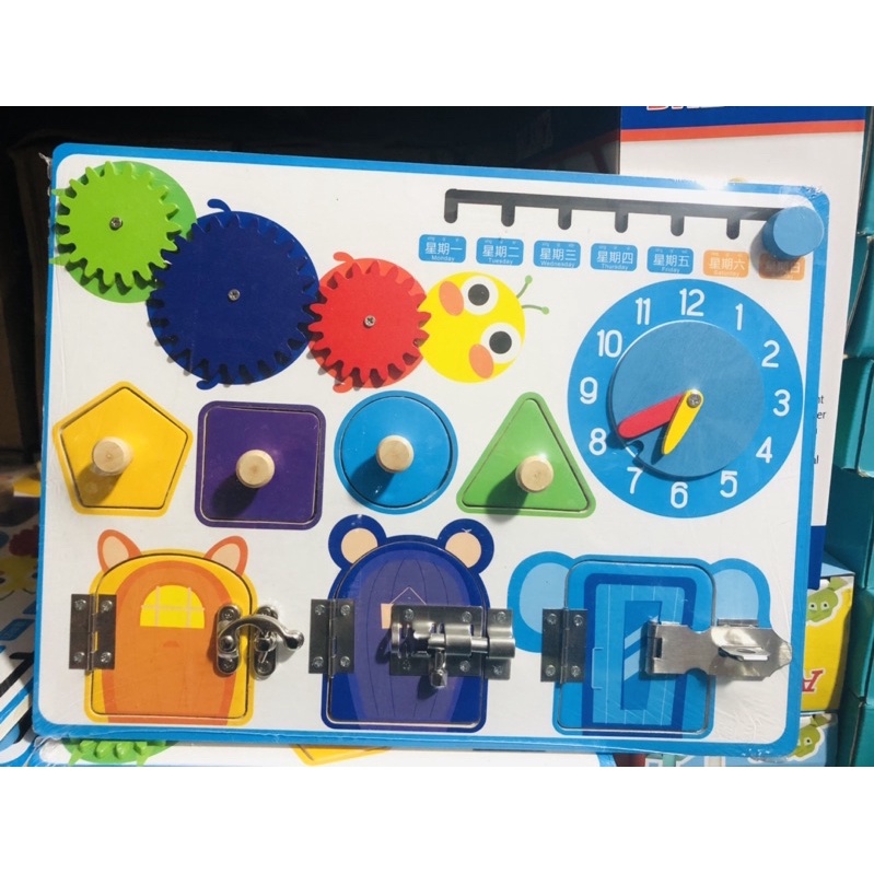 Bảng BUSY BOARD montessori rèn luyện kỹ năng cho bé