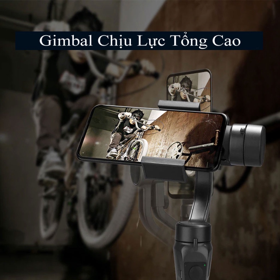 💖Ship Hỏa Tốc💖Tay Cầm Gimbal Bluetooth Chống Rung 3 Trục Cho Điện Thoại 3-Axis H4 Cao Cấp Tương Thích Với IOS Android