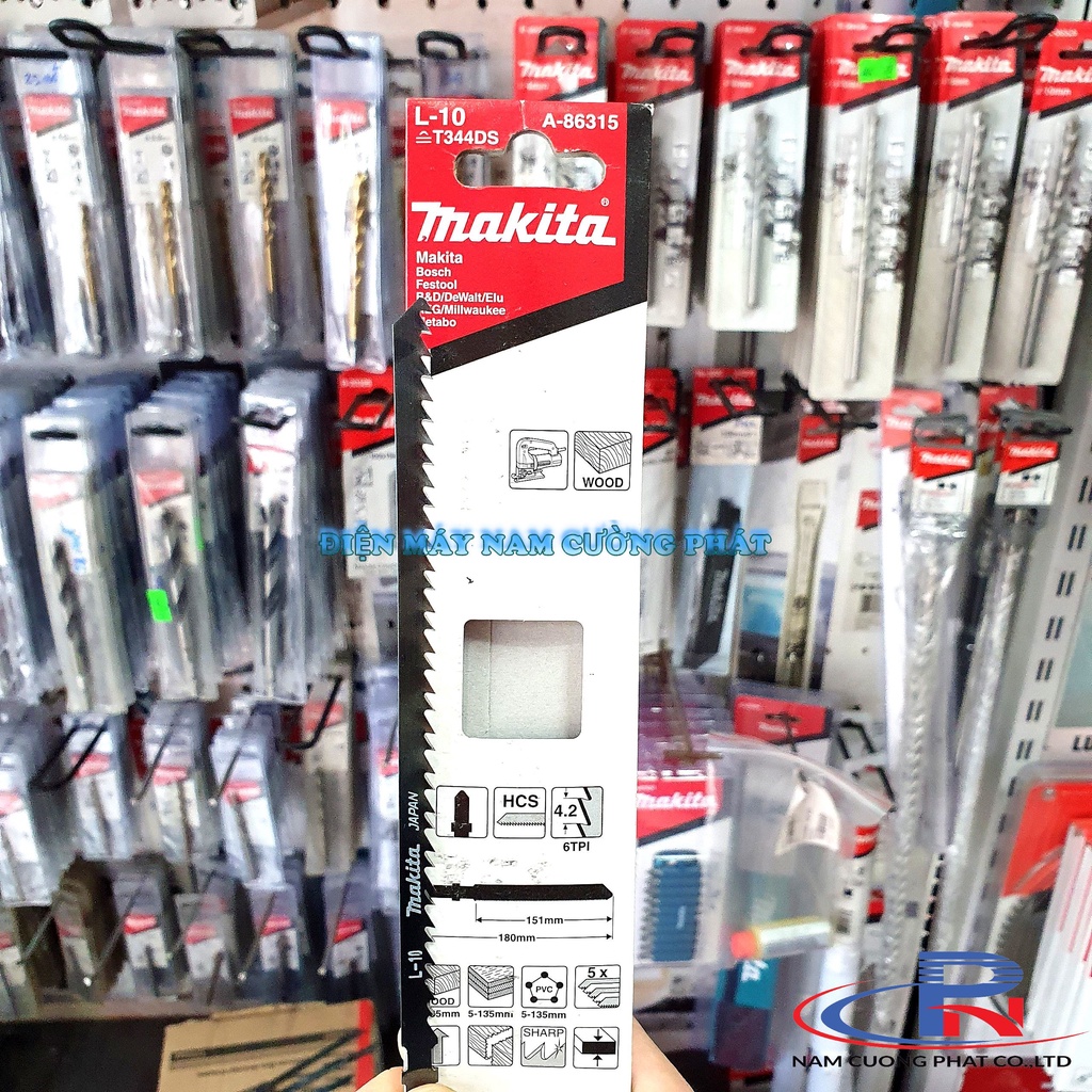 Lưỡi cưa lọng cho gỗ dài 180mm A-86315 Makita  👉Hàng Chính Hãng👈 ⚡️𝐅𝐑𝐄𝐄 𝐒𝐇𝐈𝐏⚡️