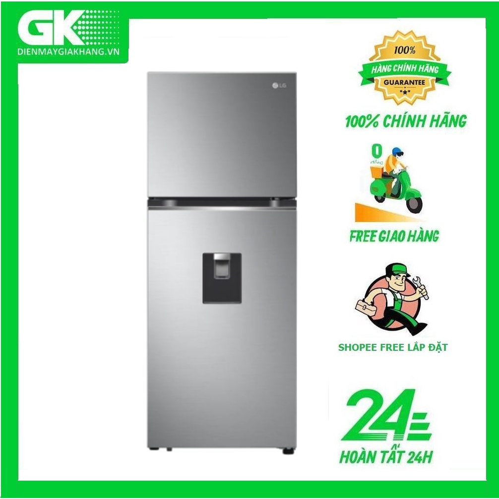 GN-D312PS -- MIỄN PHÍ CÔNG LẮP ĐẶT --Tủ lạnh LG Inverter 314 Lít GN-D312PS