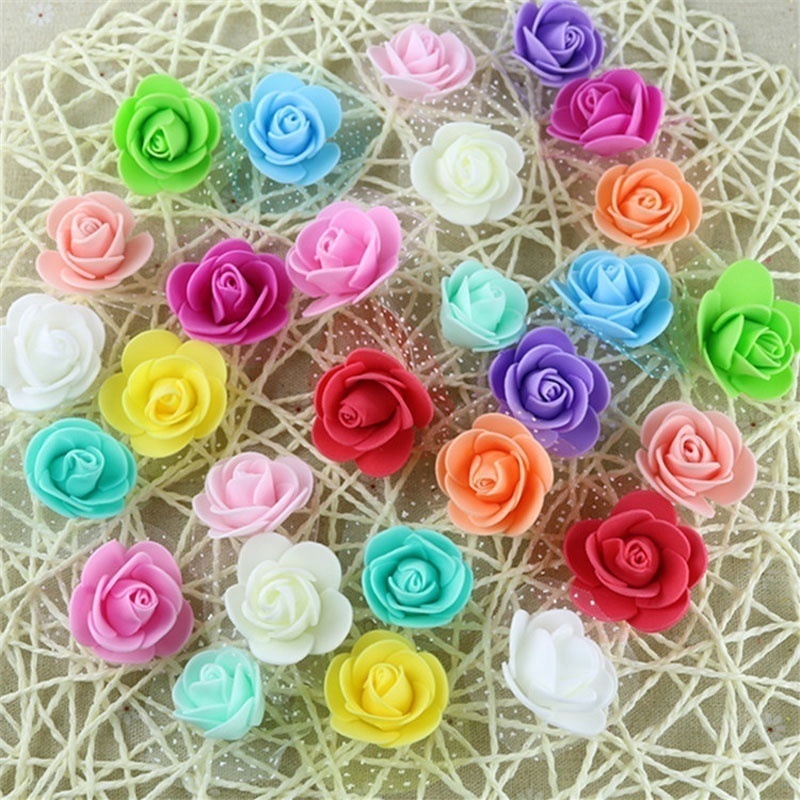 Set 25 Bông Hoa Hồng Giả Trang Trí Tiệc