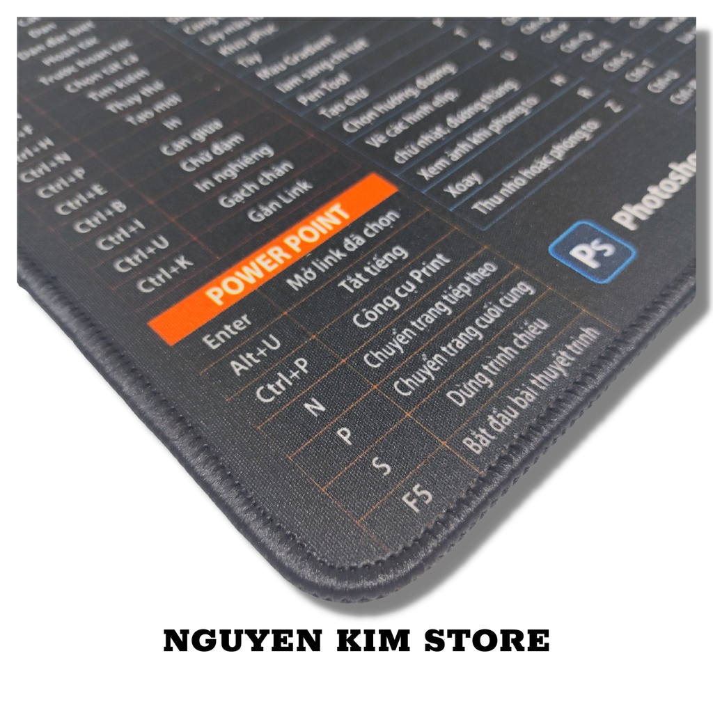 Bàn Di Chuột In Hình Phím Tắt Văn Phòng 25x30cm Bàn Di Công Thức Hữu Ích Dành Cho Dân Văn Phòng