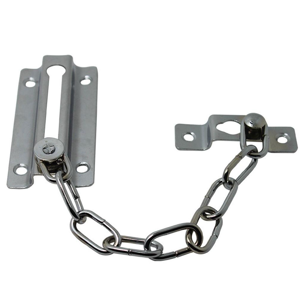PATRICIA 1 Bộ Dây Xích Cửa Kèm Ốc Vít Bằng Thép Trang Trí Cửa Cứng