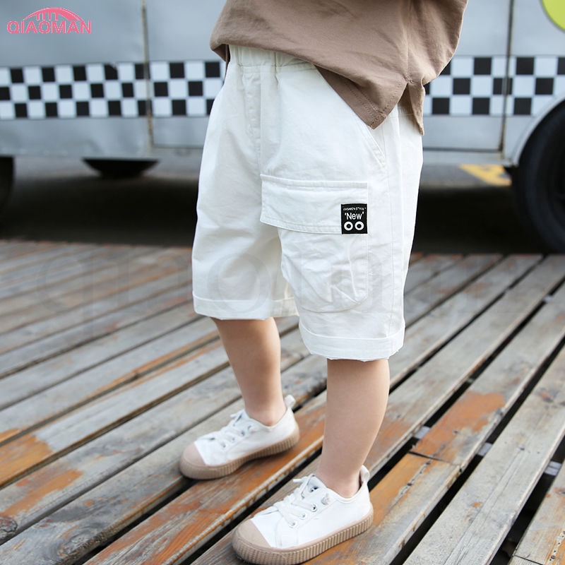 Quần short jean Cotton mỏng ống rộng thời trang cho bé trai