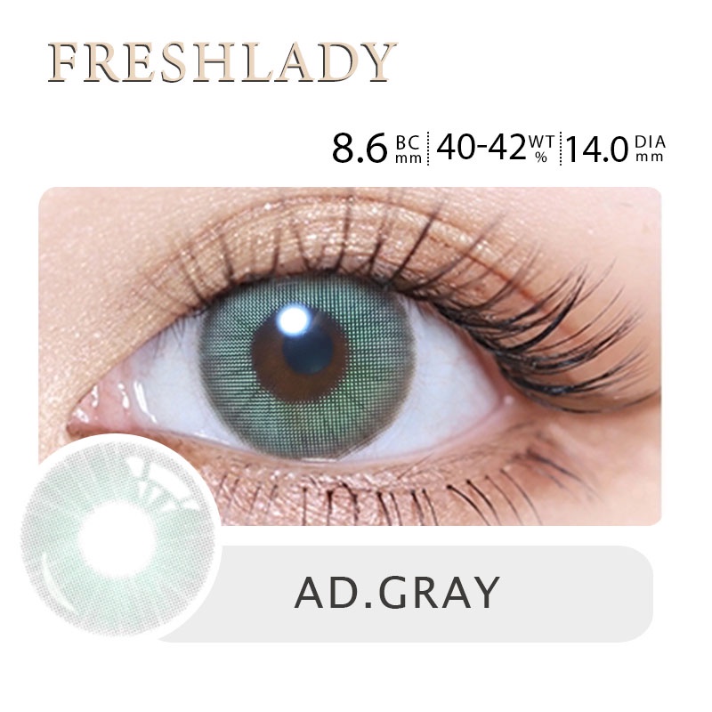 lens Kính Áp Tròng makeup kính áp tròng màu xanh lá cây 14mm lens mắt lens cosplay nước nhỏ mắt lens Thời gian sử dụng một năm Hộp đựng kính áp tròng miễn phí freshlady hot W-4