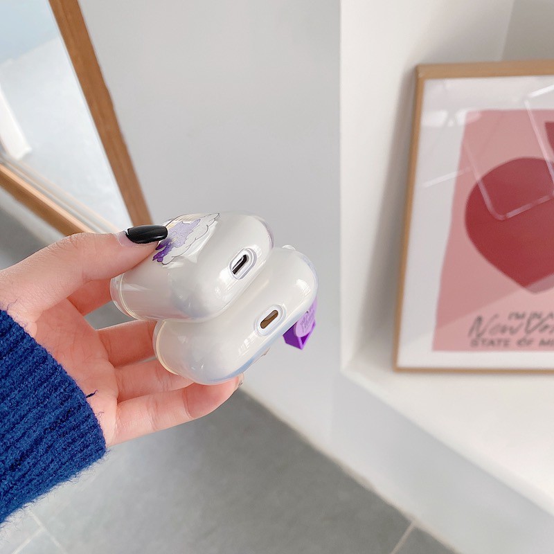 Vỏ Đựng Bảo Vệ Hộp Sạc Tai Nghe Airpods 1 / 2 Hình Chú Gấu Xinh Xắn